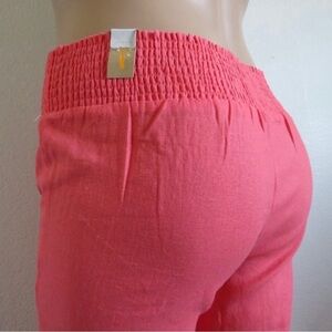 MAURICES Jeans Women's LINEN Pull On Flare Pants Size Small Fits Size 8 NWT